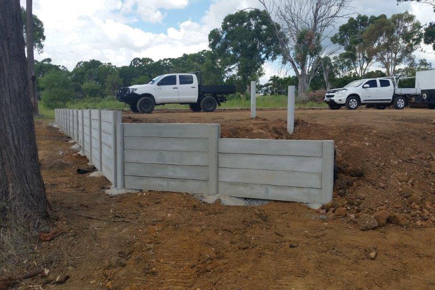 Durawall retaining wall for Impact Homes in Doolendella