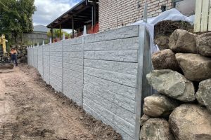 Durawall retaining wall replacement in Hemmant hampton stone design featured image