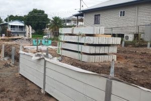 Durawall concrete sleeper retaining wall in Morningside featured image