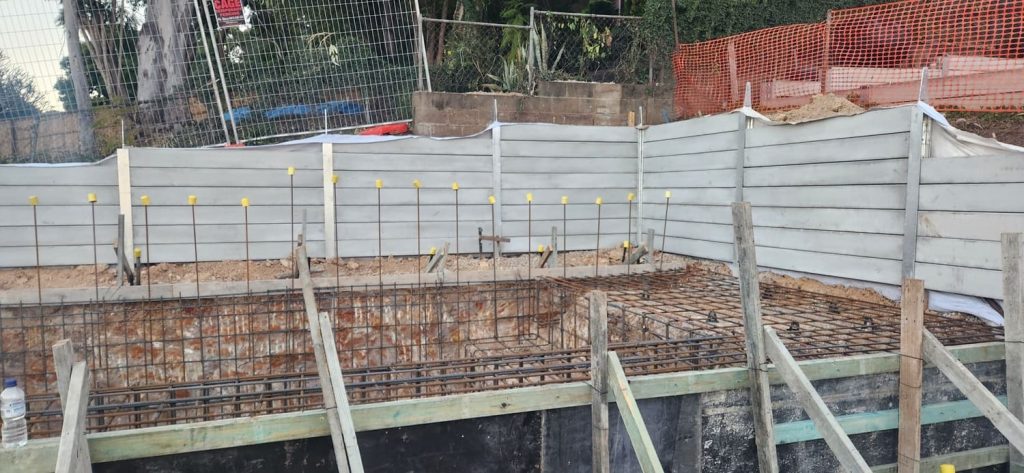 Durawall concrete retaining wall in Tarragindi after photo